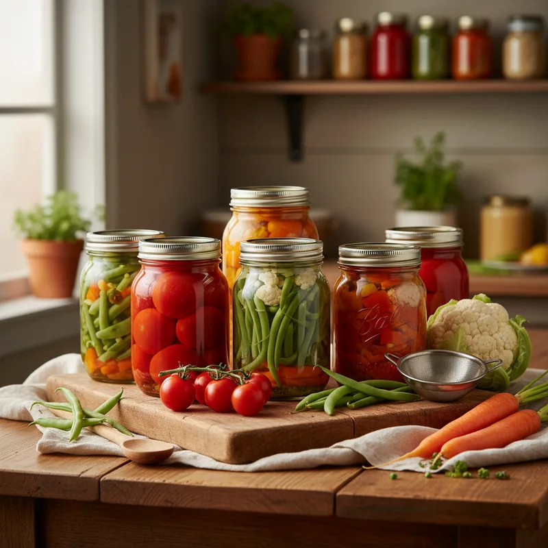 Conserves maison de légumes de saison : méthodes, recettes et conseils de conservation